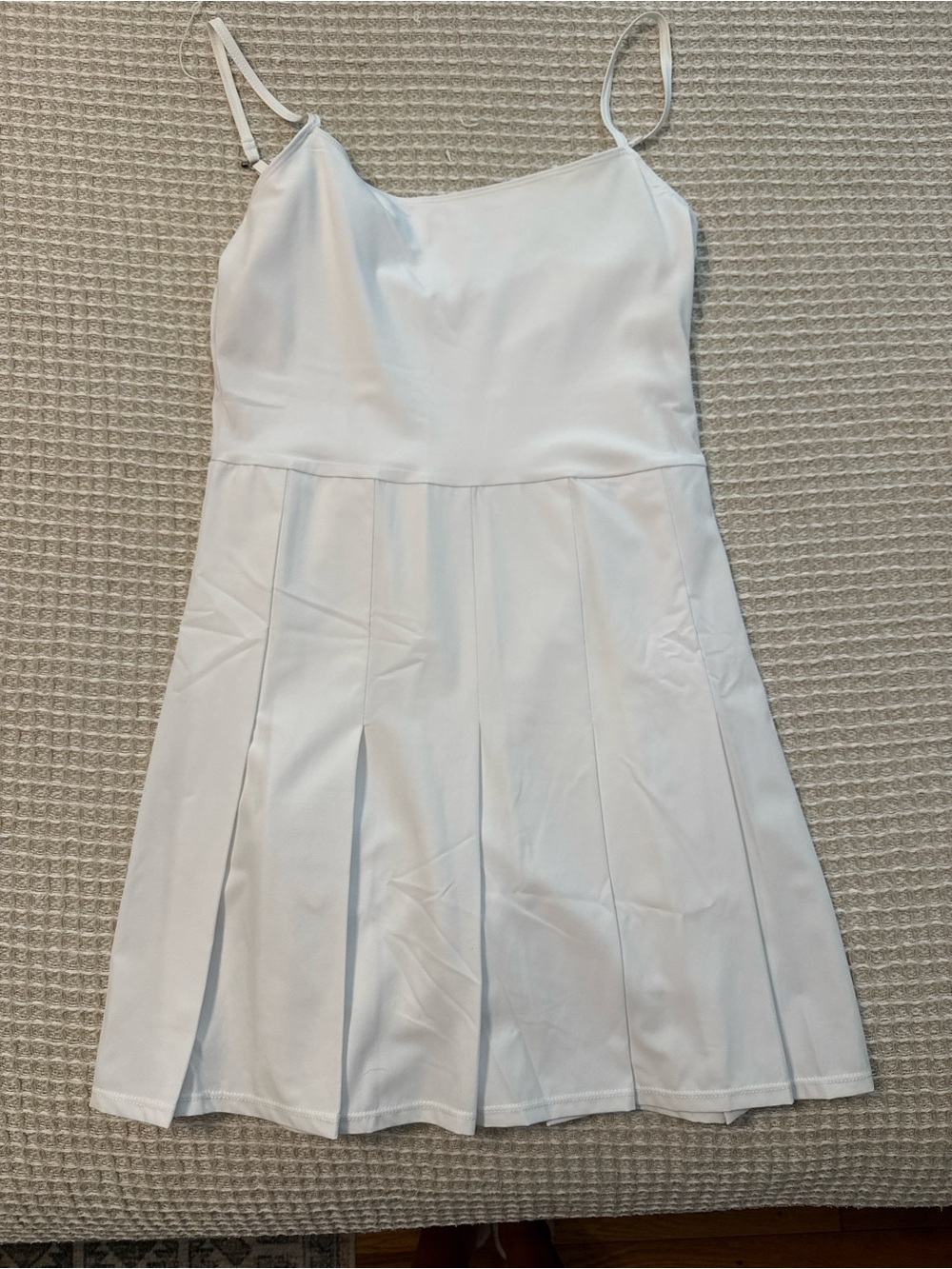 White Pleated Tennis Dress